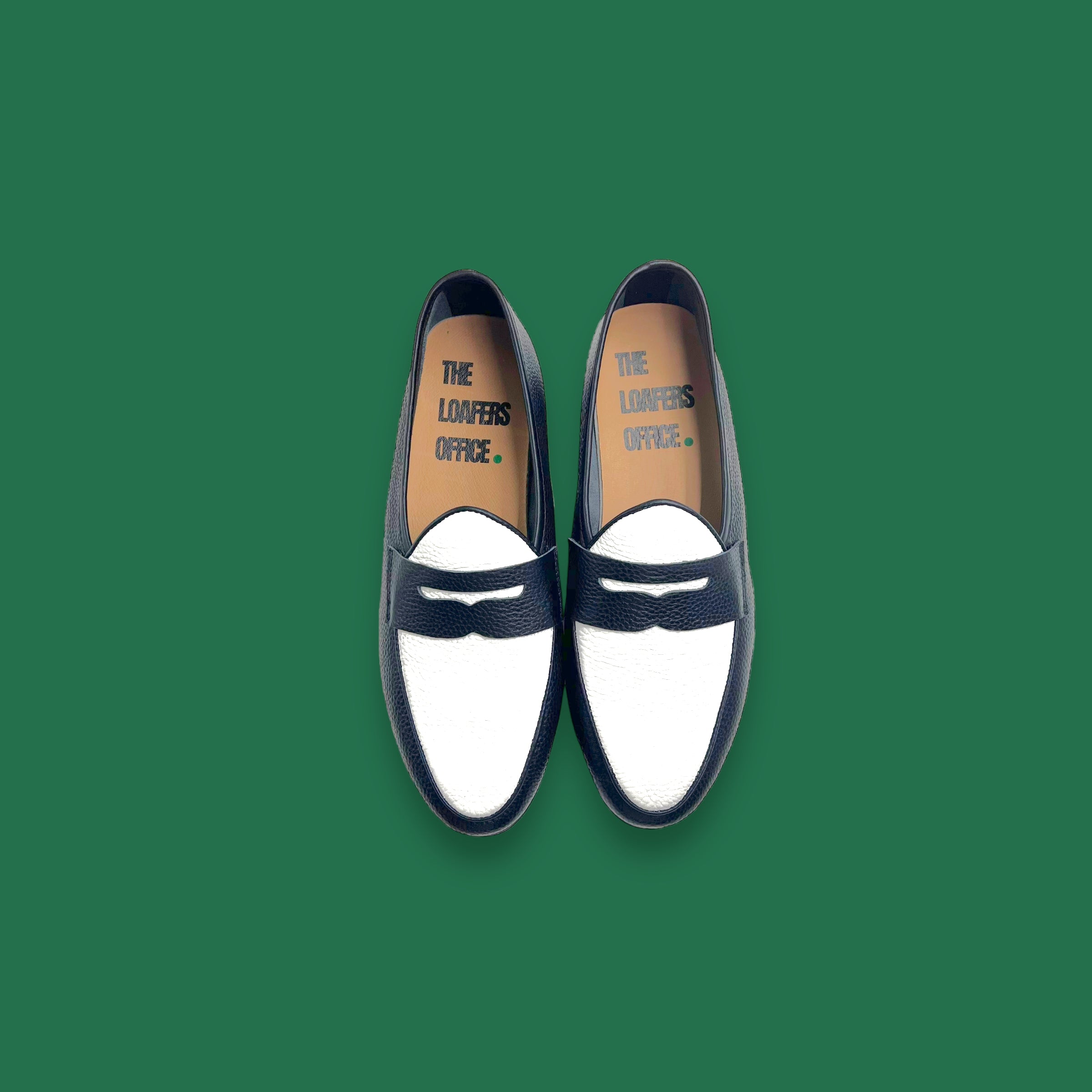 Two-toned Penny Loafer (Black & White)