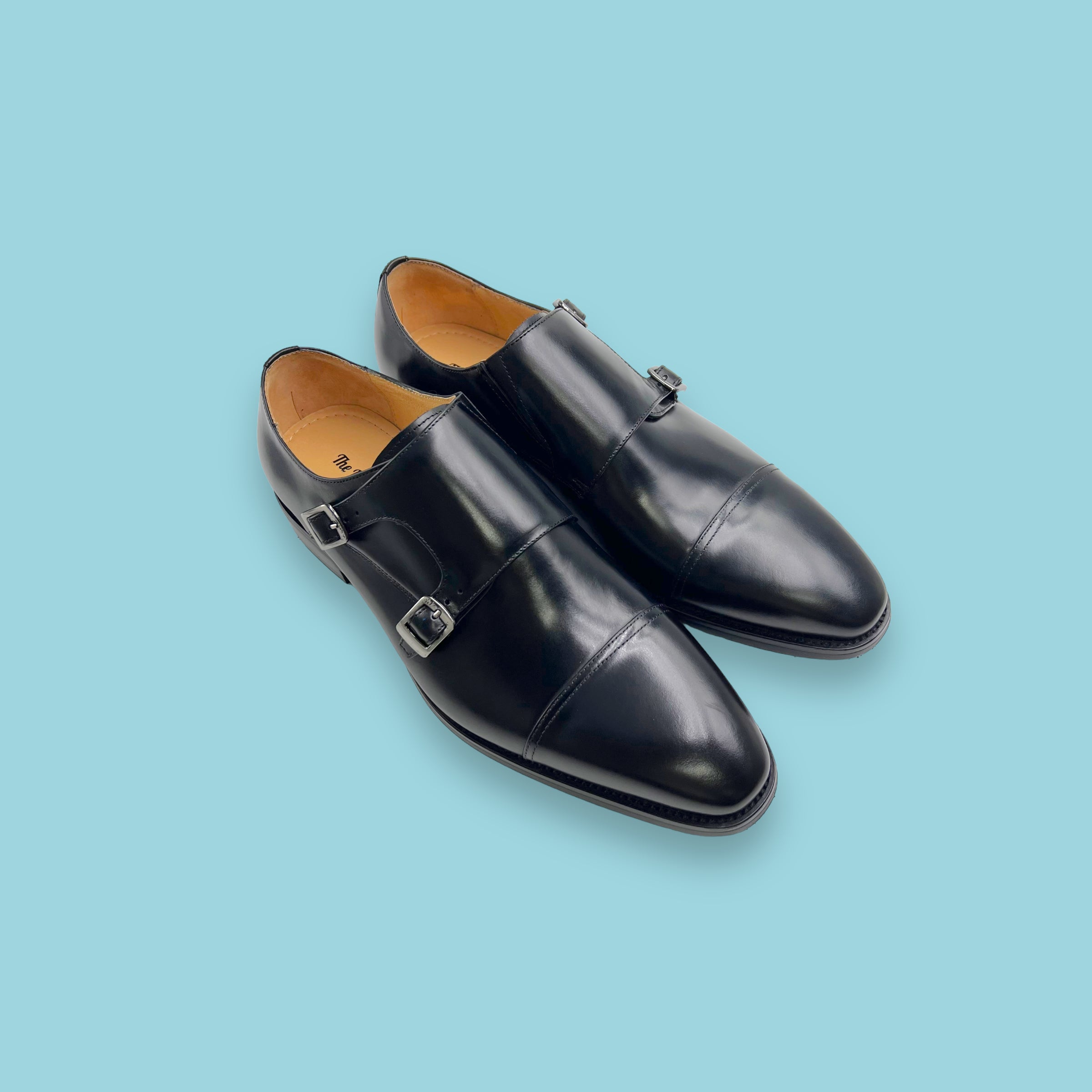 Captoe Double Monk Strap (Black)