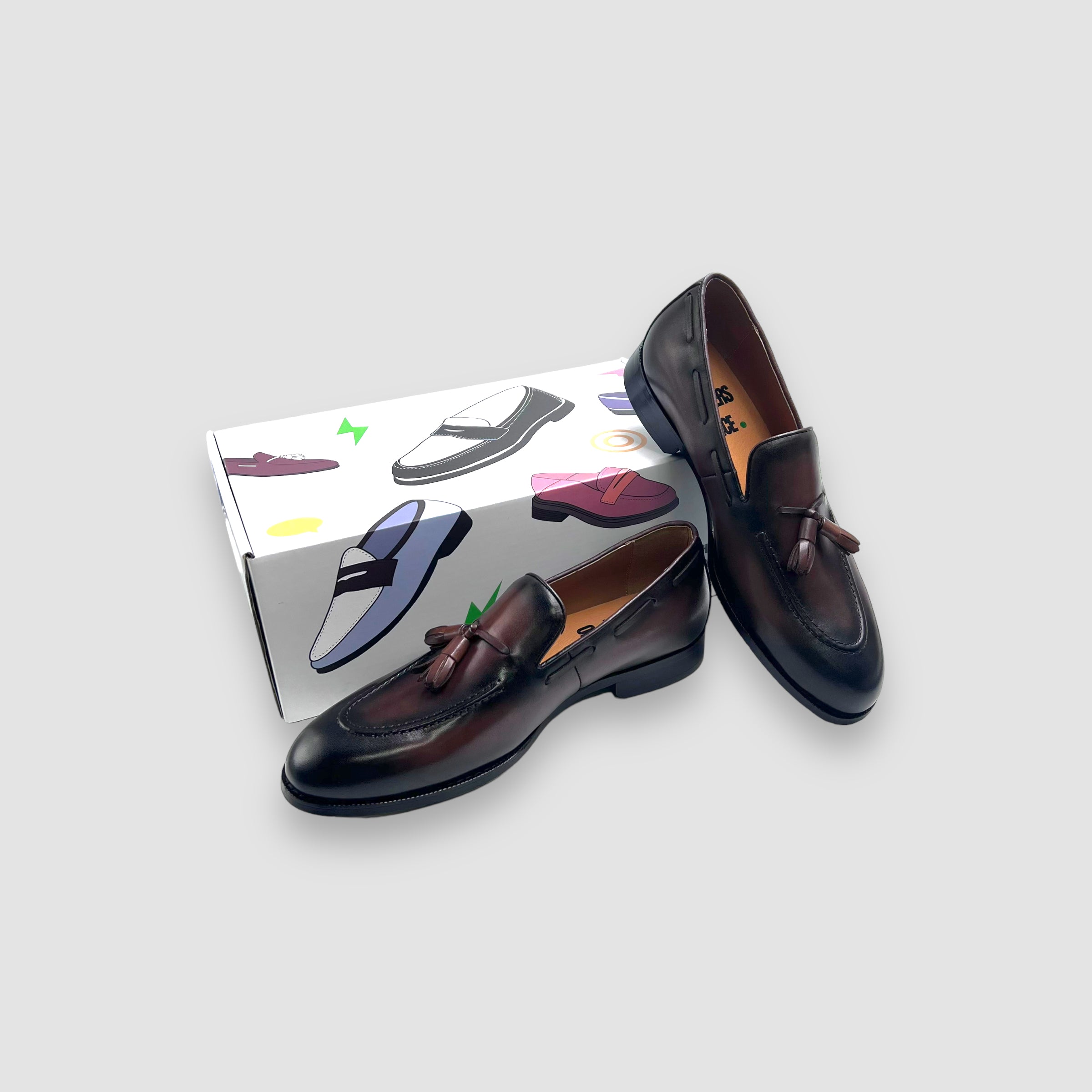 Calfskin Tassel Loafer (Dark Brown)