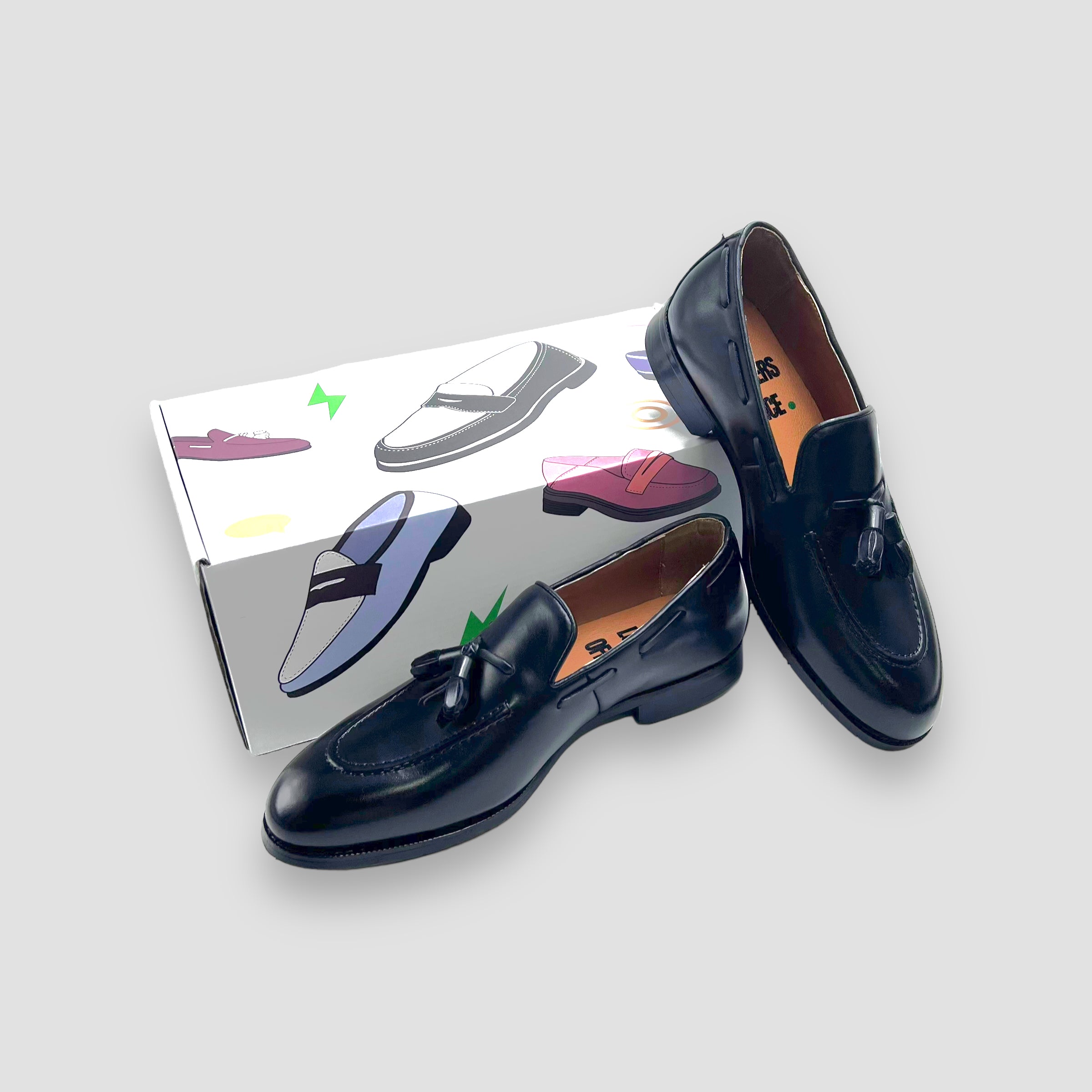 Calfskin Tassel Loafer (Black)