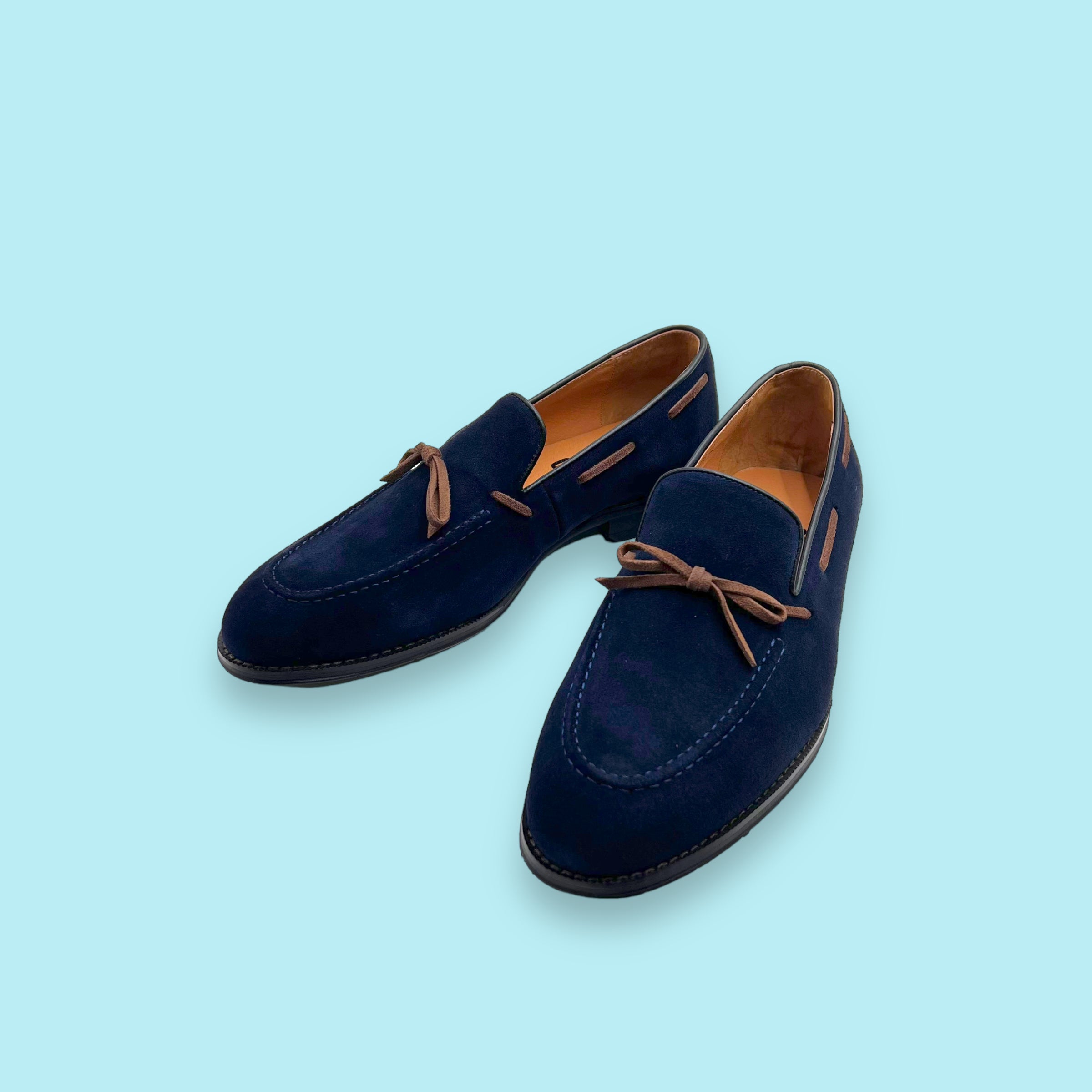 Suede Mocassin (Navy Blue)