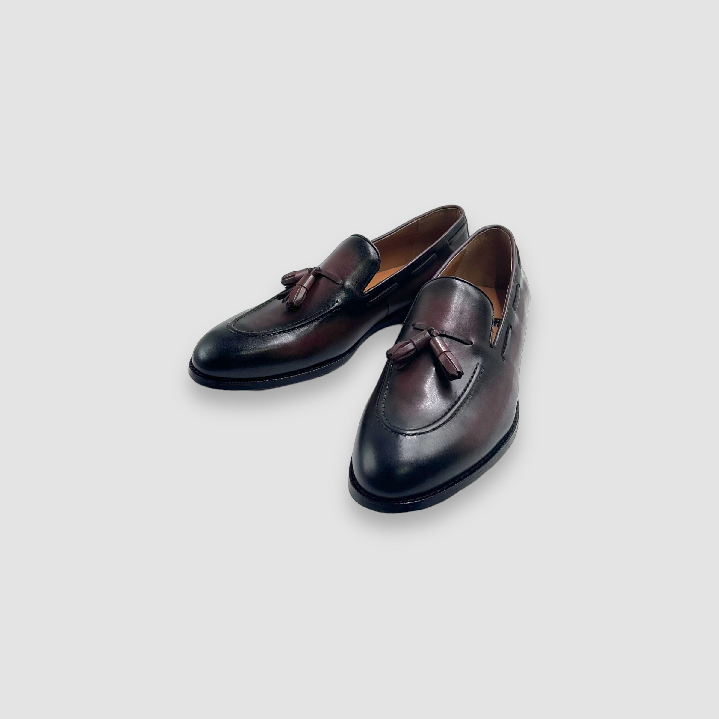 Calfskin Tassel Loafer (Dark Brown)