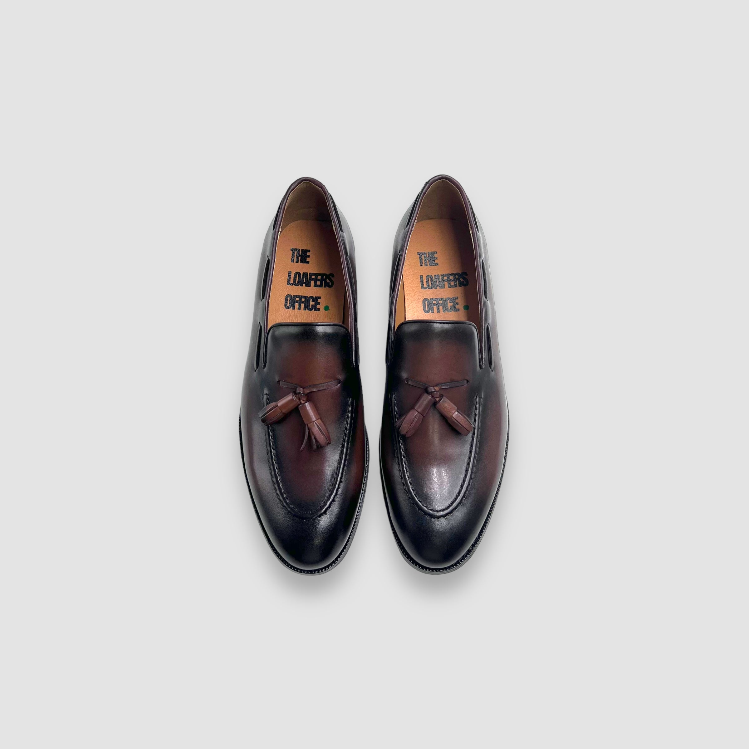 Calfskin Tassel Loafer (Dark Brown)